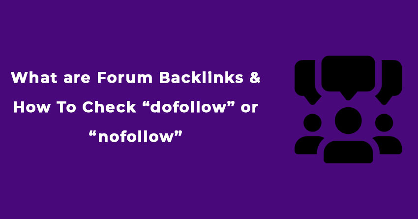 what are forum backlinks